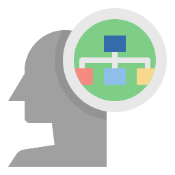 cartographie mentale Icône