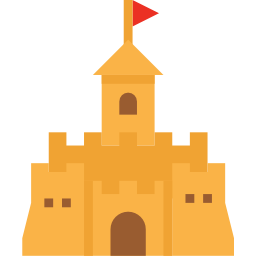 Sand castle icon