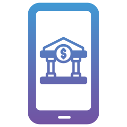 la banca móvil icono