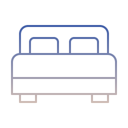 Hotel bed icon