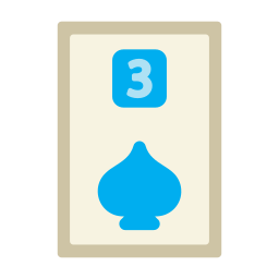 Three of spades icon
