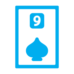 Nine of spades icon