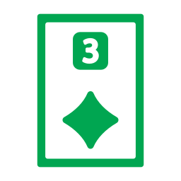 Three of diamonds icon