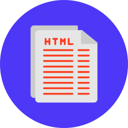 html 파일 icon