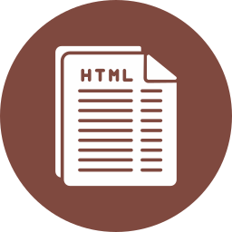 archivo html icono