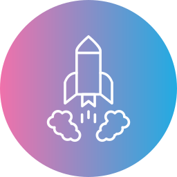 Rocket launch icon