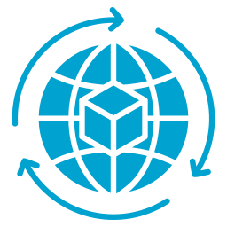 distribuzione globale icona