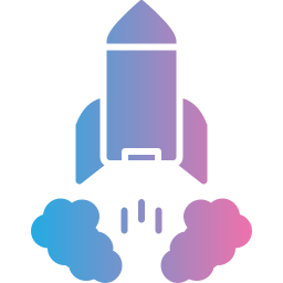 Rocket launch icon