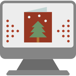 Christmas card icon