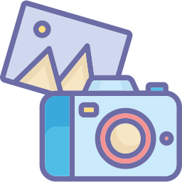 equipos de fotografía icono