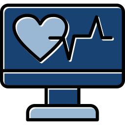 monitor ekg ikona