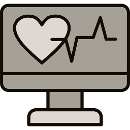 monitor ekg ikona