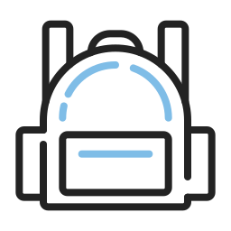 Student bag icon