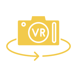 cámara de realidad virtual icono