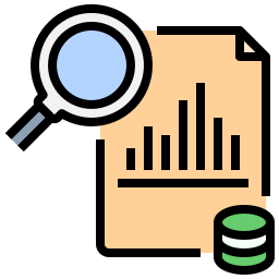 Big data analytics icon