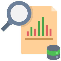 Big data analytics icon
