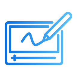 tablero de dibujo icono