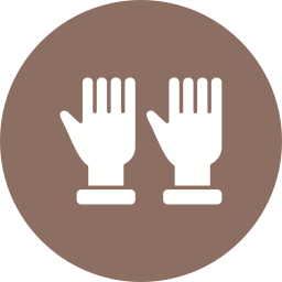 guanti protettivi icona