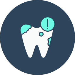 Dirty tooth icon