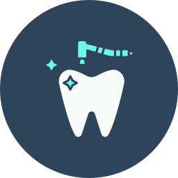 pulizia dentale icona