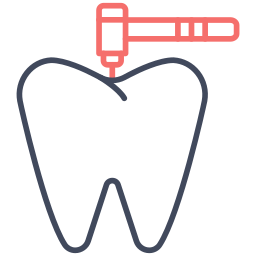 trapano per denti icona