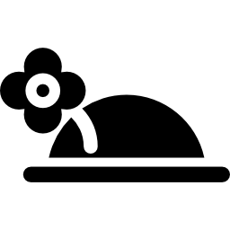 sombrero de payaso con flor icono