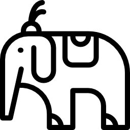 elefante da circo icona