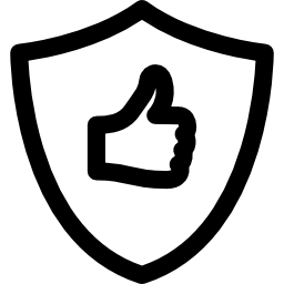 Shield with Thumb Up icon