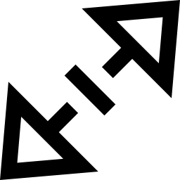 redimensionamiento diagonal icono