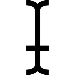 símbolo de texto Ícone
