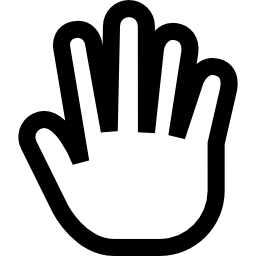 puntero de mano icono