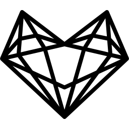 Алмаз в форме сердца иконка