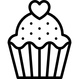 cupcake adorabile icona