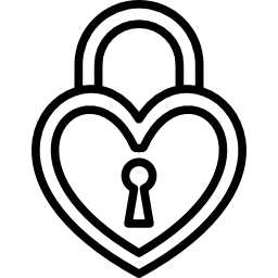 심장 모양의 자물쇠 icon