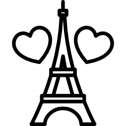 amor parisiense Ícone