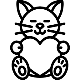 Cat with Heart icon