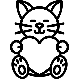 ハートを持つ猫 icon