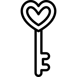 Heart Shaped Key icon