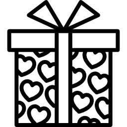 valentijnsdag geschenk icoon