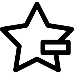 Звезда минус иконка