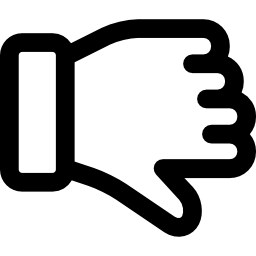 Большой палец вниз иконка