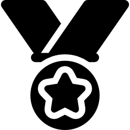 medaille mit stern icon