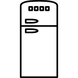 Винтажный холодильник иконка
