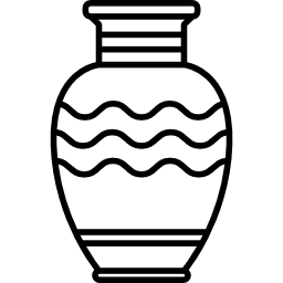 jarrón de ceramica icono