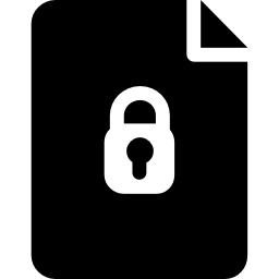 fichier sécurisé Icône