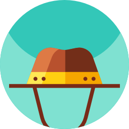 cappello da esploratore icona