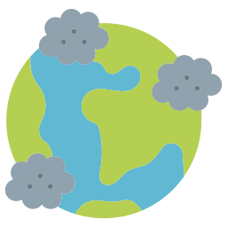 contaminación atmosférica icono