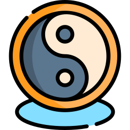 ying yang icoon