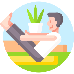 Boat pose icon