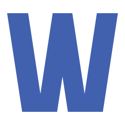 文字w icon